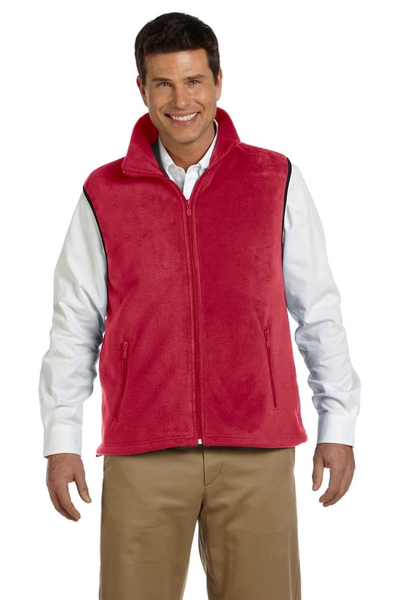 M985 Performance Fleece Vest - Red - Small