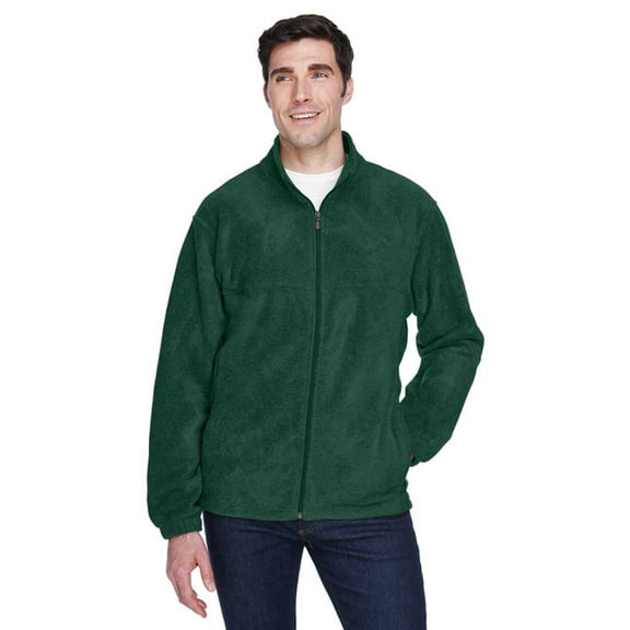 Harriton M990 Men's Full-Zip Fleece-Hunter-XL