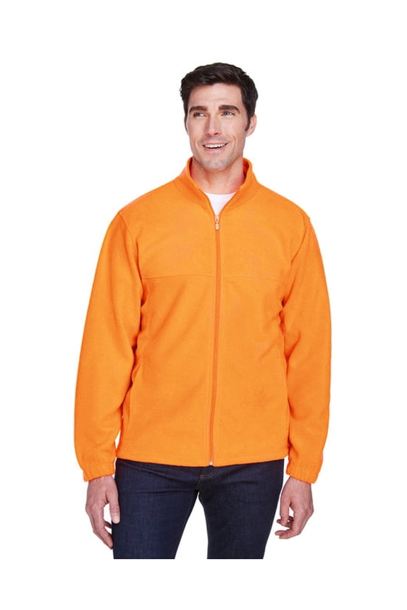 M990 Men's Full-Zip Fleece-Safety Orange-2XL