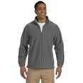 thumbnail image 1 of Harriton M990 Mens Full Zip Fleece Jacket - Charcoal - Medium, 1 of 2