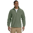 thumbnail image 1 of Harriton M990 Mens Full Zip Fleece Jacket - Dill - X-Large, 1 of 2