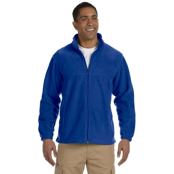 Harriton M990 Mens Full Zip Fleece Jacket - True Royal - X-Large