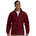 thumbnail image 1 of Harriton M990 Mens Full Zip Fleece Jacket - Wine - Small, 1 of 2