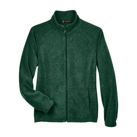 Harriton M990W Women's Full-Zip Fleece-Hunter-XL