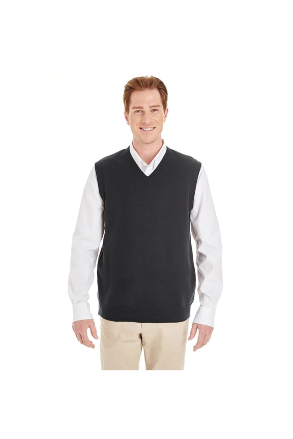 Men'S Pima-Tech Oxford Piqué Polo, M415 ,BLACK, S