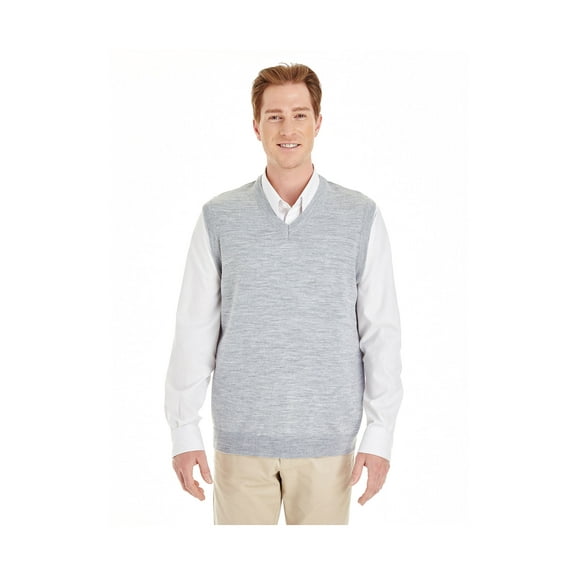 Harriton Men'S Pima-Tech Oxford Piqué Polo, M415 ,GREY HEATHER, XL