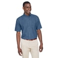 thumbnail image 1 of Harriton Men's 6.5 oz. Short-Sleeve Denim Shirt - M550S, 1 of 4