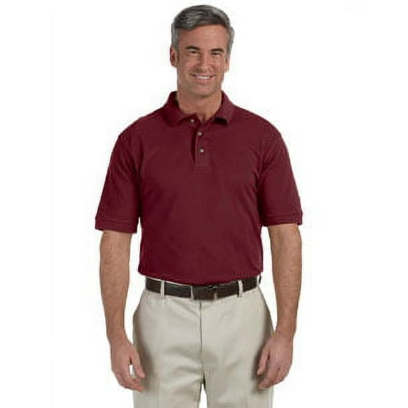 Harriton Men's 6 oz. Ringspun Cotton Piqué Short-Sleeve Polo