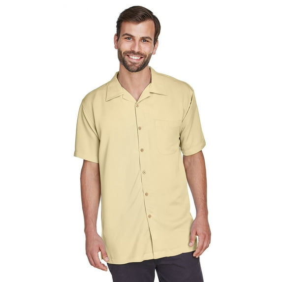 Harriton Men's Bahama Cord Camp Shirt - M570