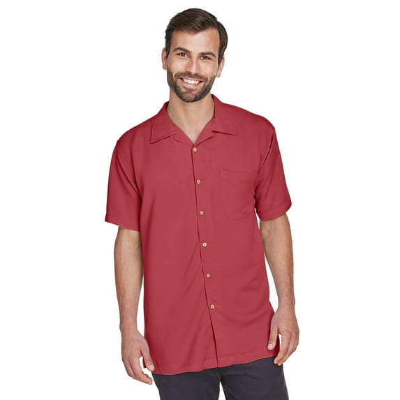 Harriton Men's Bahama Cord Camp Shirt - M570