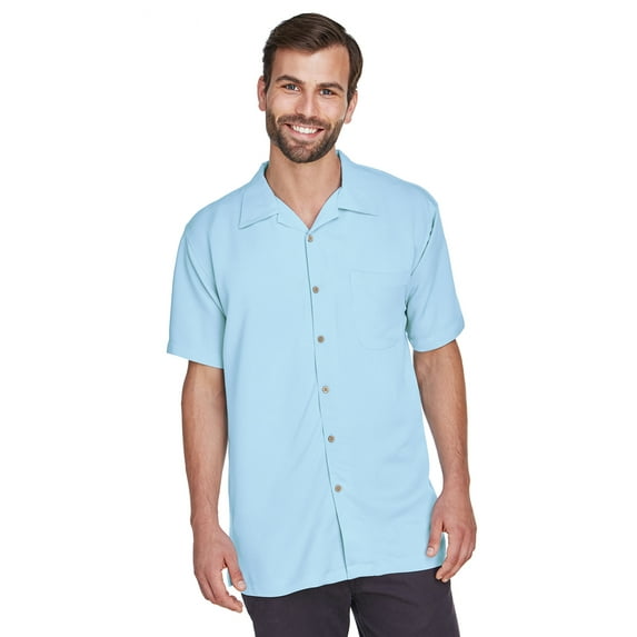 Harriton Men's Bahama Cord Camp Shirt - M570