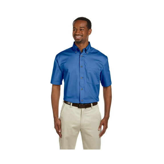 Harriton Men's Hemmed Twill Dress Shirt, Style M500S