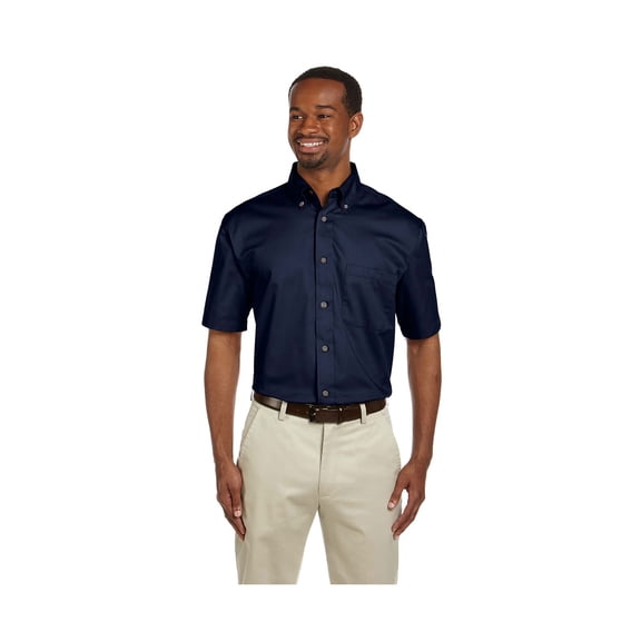 Harriton Men's Hemmed Twill Dress Shirt, Style M500S