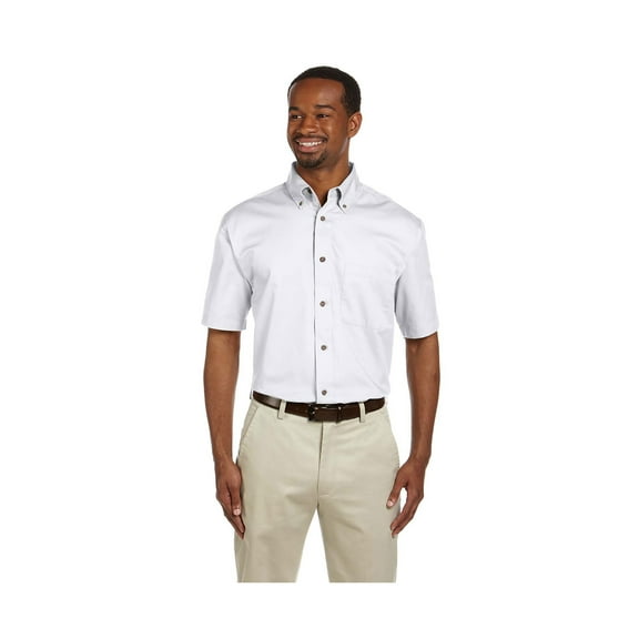 Harriton Men's Hemmed Twill Dress Shirt, Style M500S
