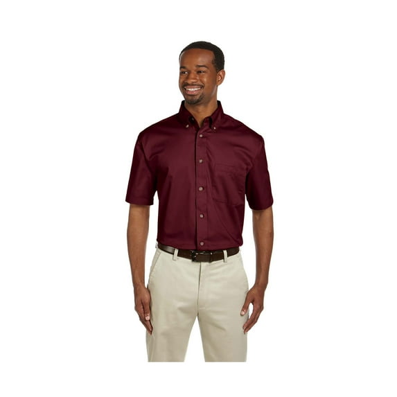 Harriton Men's Hemmed Twill Dress Shirt, Style M500S