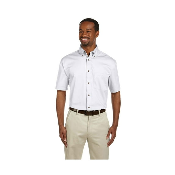 Harriton Men's Hemmed Twill Dress Shirt, Style M500S