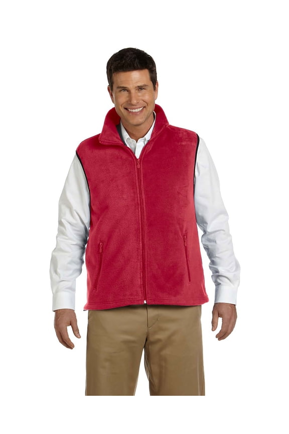 Men's Midweight Full-Zip Fleece Vest, Style M985
