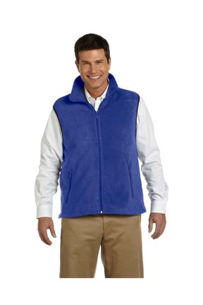 Men's Midweight Full-Zip Fleece Vest, Style M985