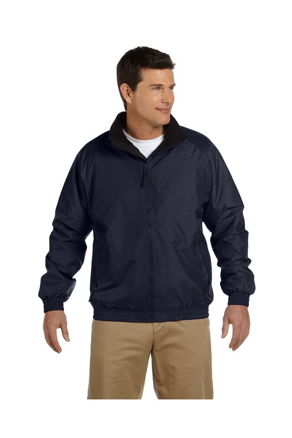 Men's Nylon Mock Collar Fleece Jacket, Style M740