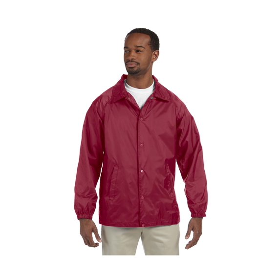 Harriton Men's Raglan Sleeves Nylon Staff Jacket, Style M775