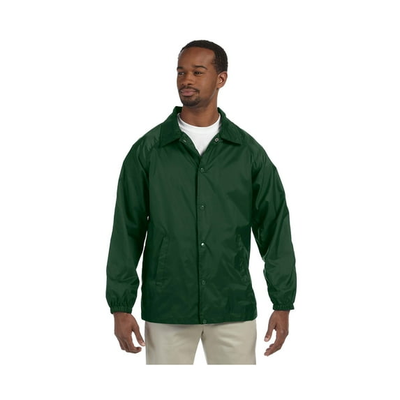 Harriton Men's Raglan Sleeves Nylon Staff Jacket, Style M775