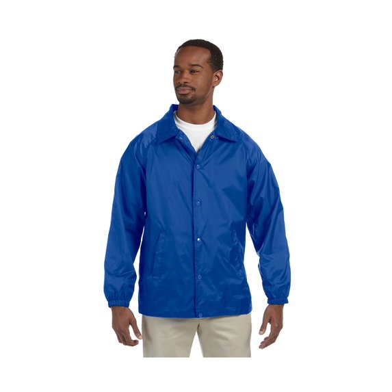 Harriton Men's Raglan Sleeves Nylon Staff Jacket, Style M775