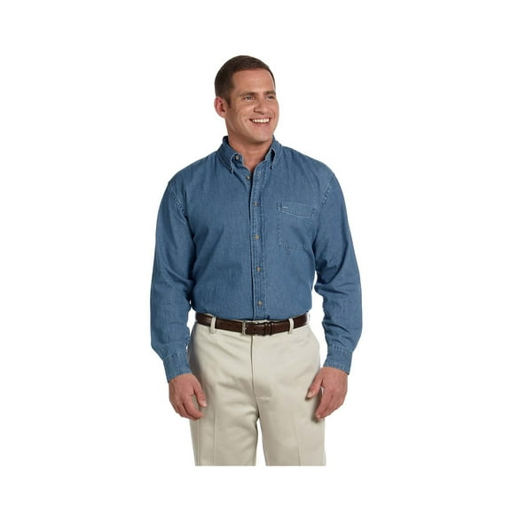 Harriton Men's Stylish Denim Shirt, Style M550