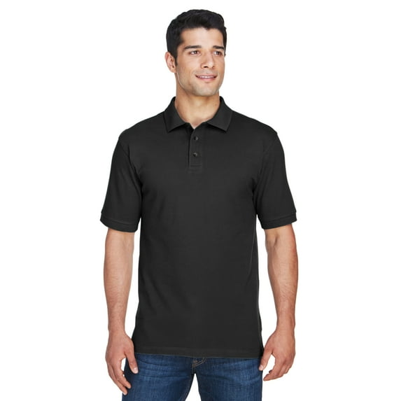 Harriton Men's Tall 6 oz. Ringspun Cotton Piqué Short-Sleeve Polo - M200T