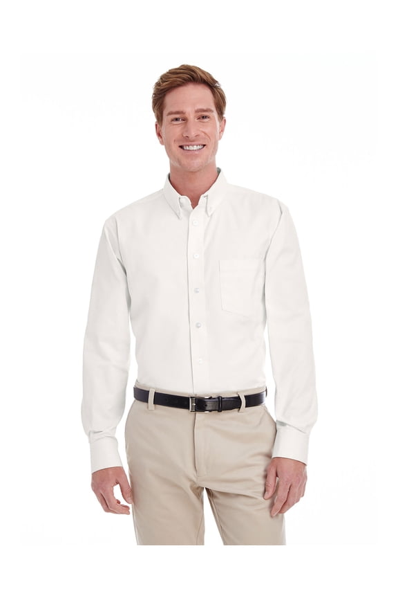 Men's Tall Foundation 100% Cotton Long-Sleeve Twill Shirt , Style M581T