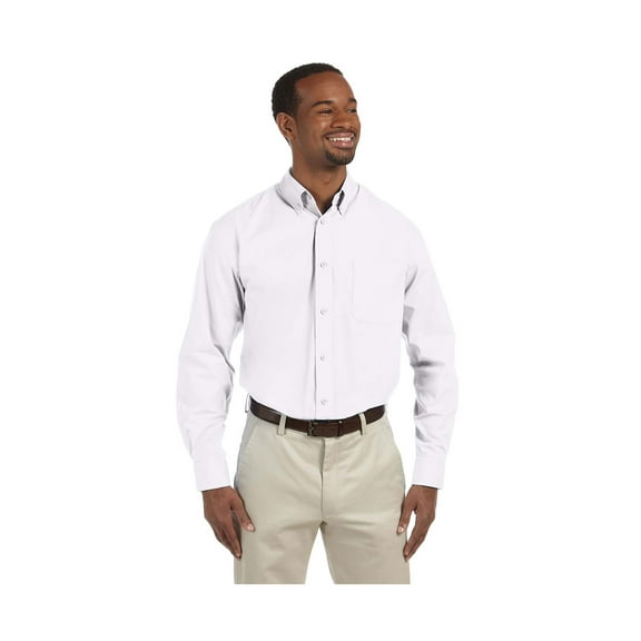 Harriton Men's Tall Value Poplin Dress Shirt, Style M510T