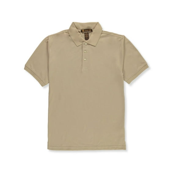 Harriton Mens' Signature Polo Shirt Color: khaki Size: s