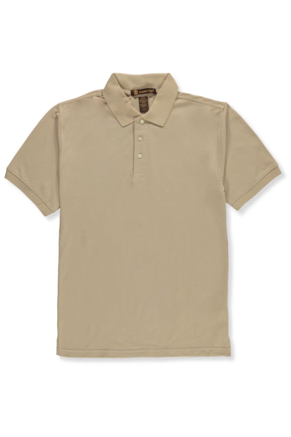 Mens' Signature Polo Shirt Color: khaki Size: xs