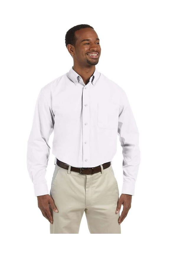 M510T Men's Tall Essential Poplin-White-2XLT