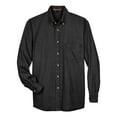 thumbnail image 1 of Harriton M550T Men's Tall Long Sleeve Denim Shirt-Washed Black-3XLT, 1 of 3