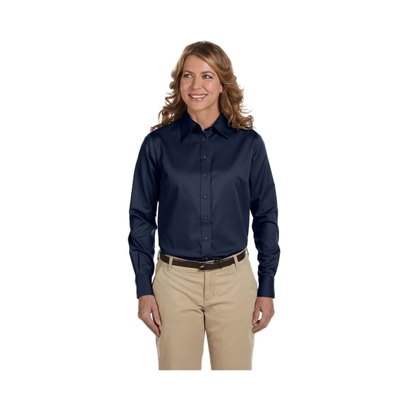 Harriton Women's Stain-Resist Twill Dress Shirt, Style M500W