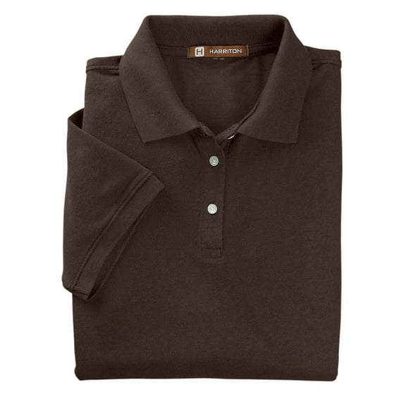 M265W Harriton Ladies Easy Blend Polo Espresso XL