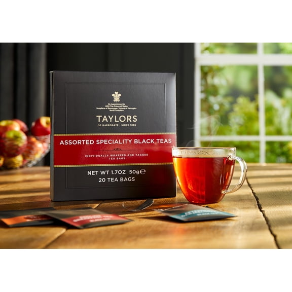 Harrogate Assorted Specialty Black Teas Sampler Variety Gift Box Individually Wrapped Bags 20 Cou...