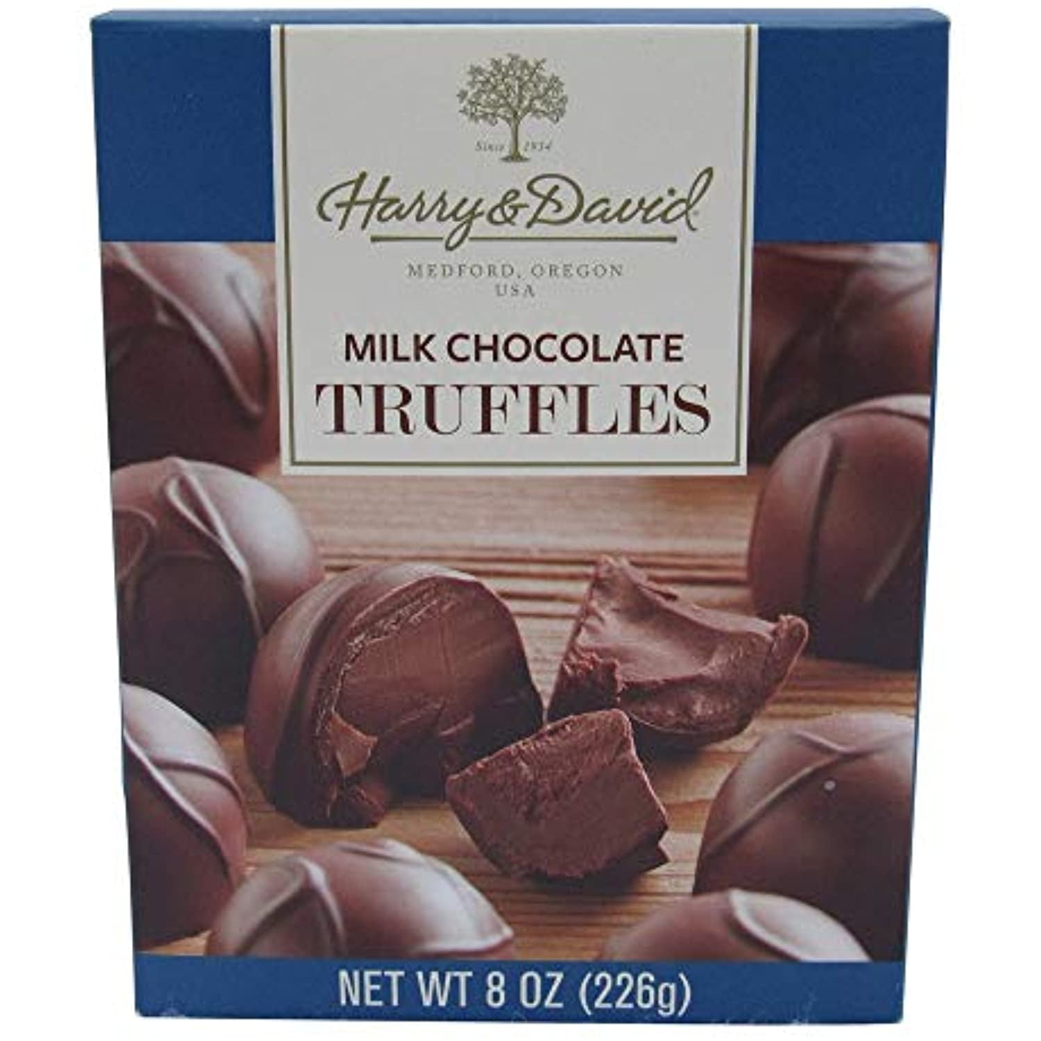 Harry And David Milk Chocolate Truffles, 8 Ounce Gift Box
