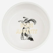 Harry Barker Ceramic Dog Bowl, White, Large