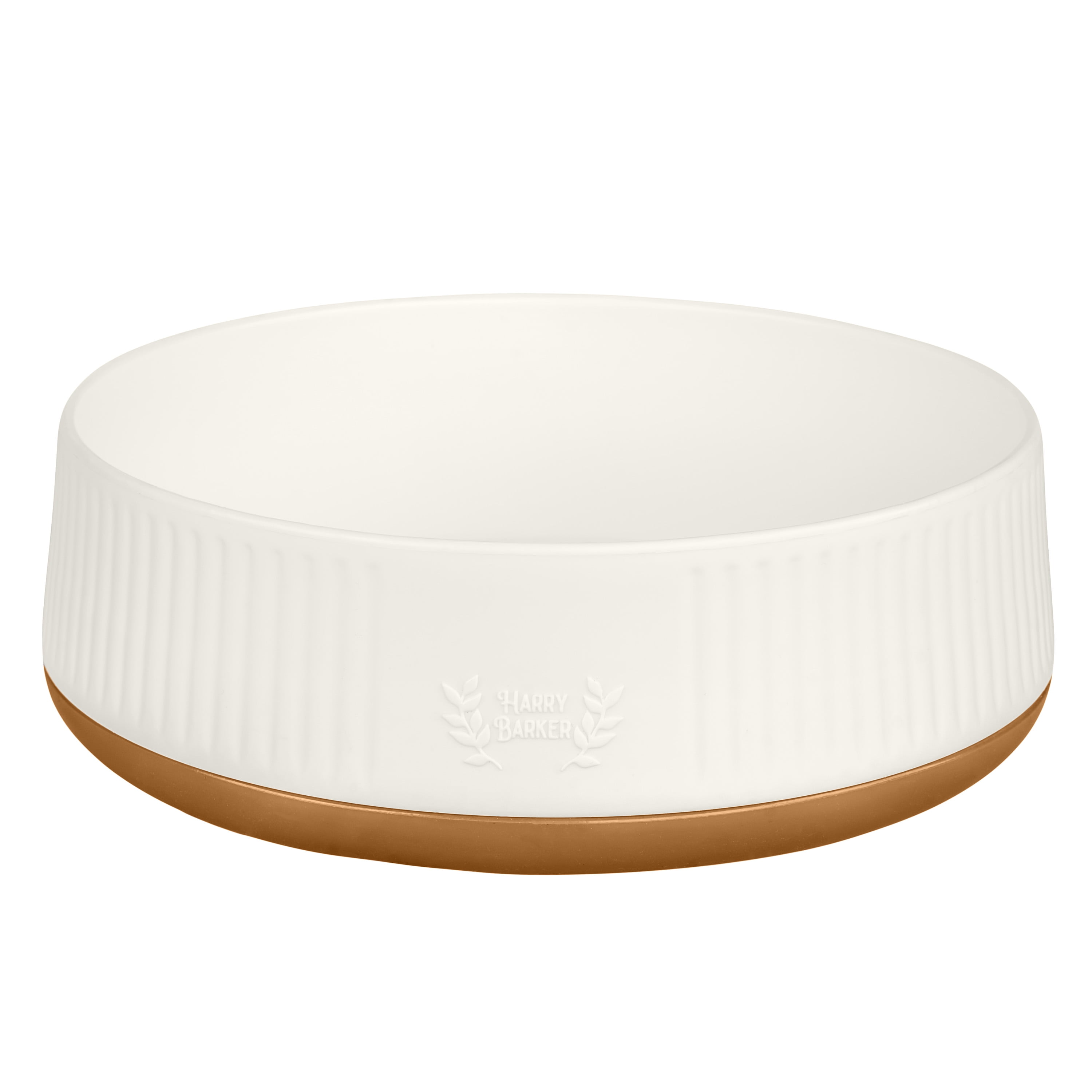 Harry Barker Plastic Modern Dog Bowls, Large, 2 Pack Set