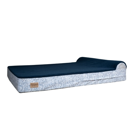 Harry Barker Premium Waterproof Orthopedic Pet Bed, 11 Inches Thick, Blue, Jumbo
