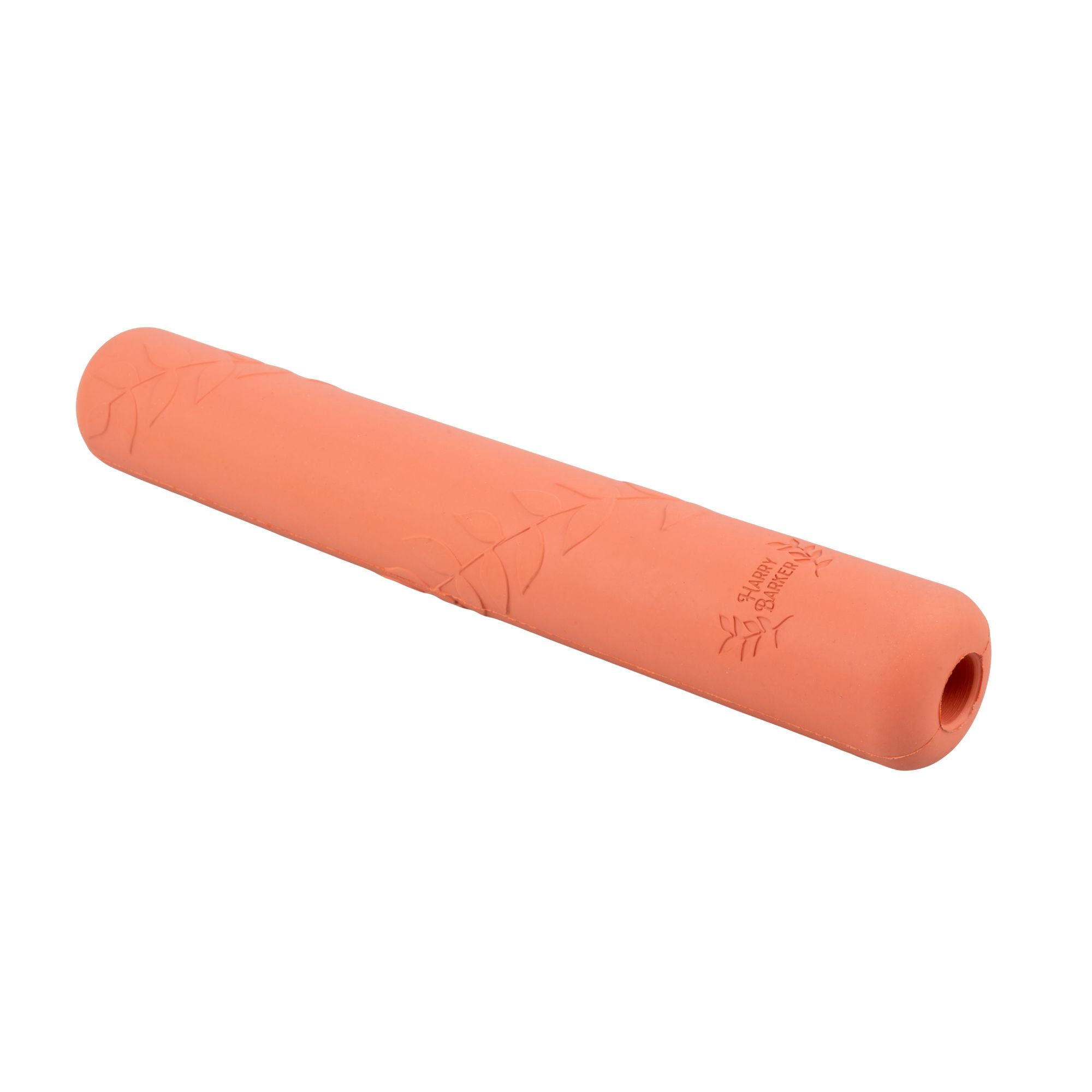 Harry Barker Durable All-Natural Rubber Crinkle Stick Dog Toy, Orange, O/S