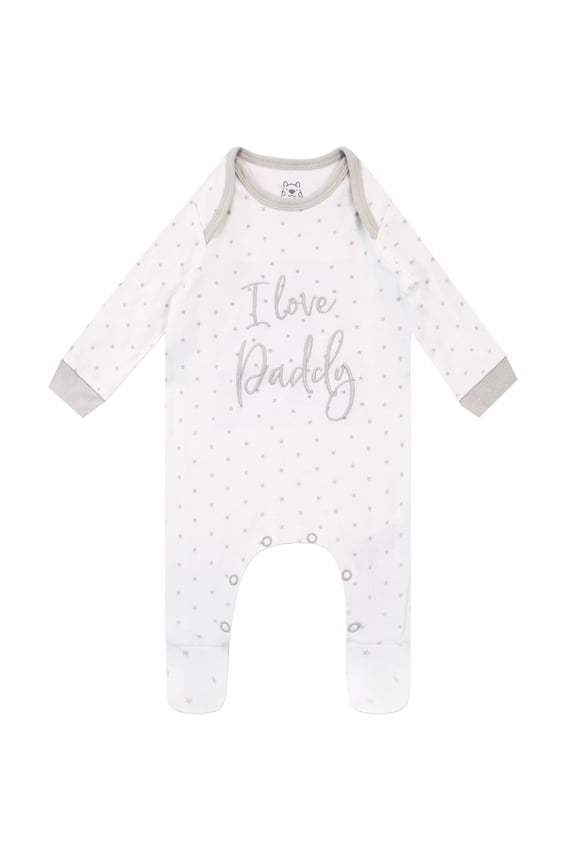 Baby I Love Daddy Long Sleeve Sleepsuit Sizes 3-18 Months