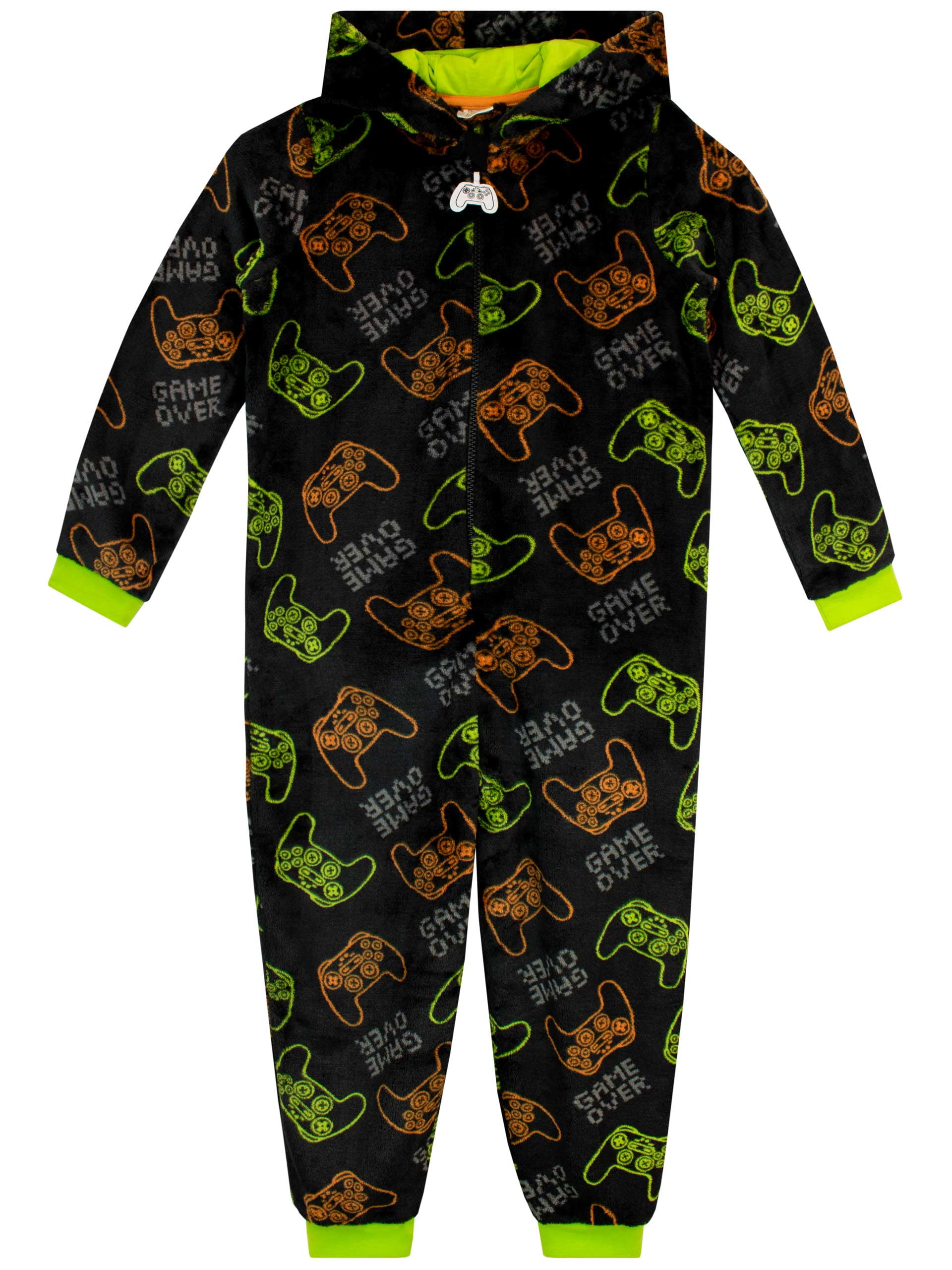 Harry Bear Boys Gaming Controller Long Sleeve Onesie Sizes 6-14