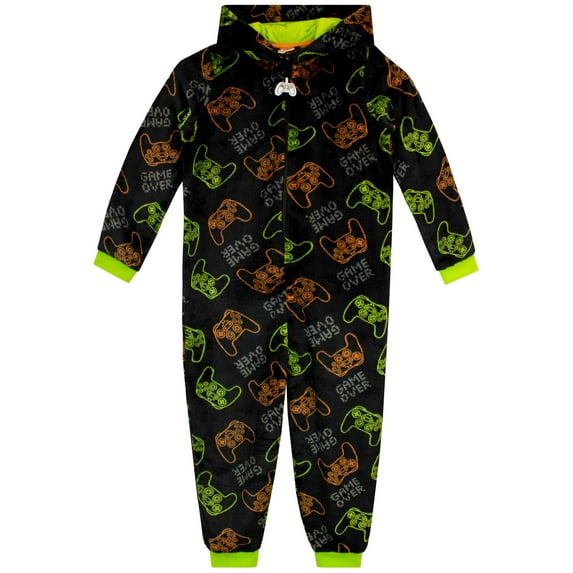 Harry Bear Boys Gaming Controller Long Sleeve Onesie Sizes 6-14