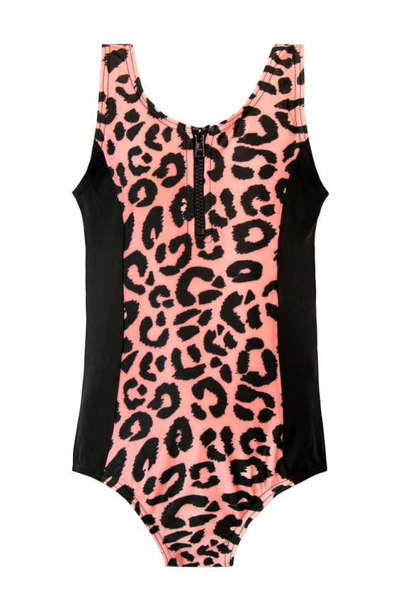 Girls Animal Print Swimsuit Sizes 7-14