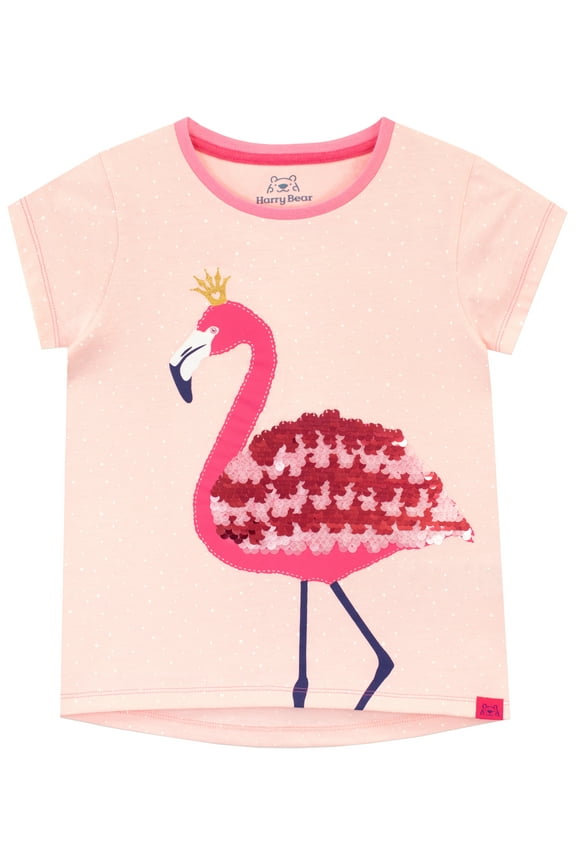 Girls Flamingo T-Shirt Sizes 3T-10
