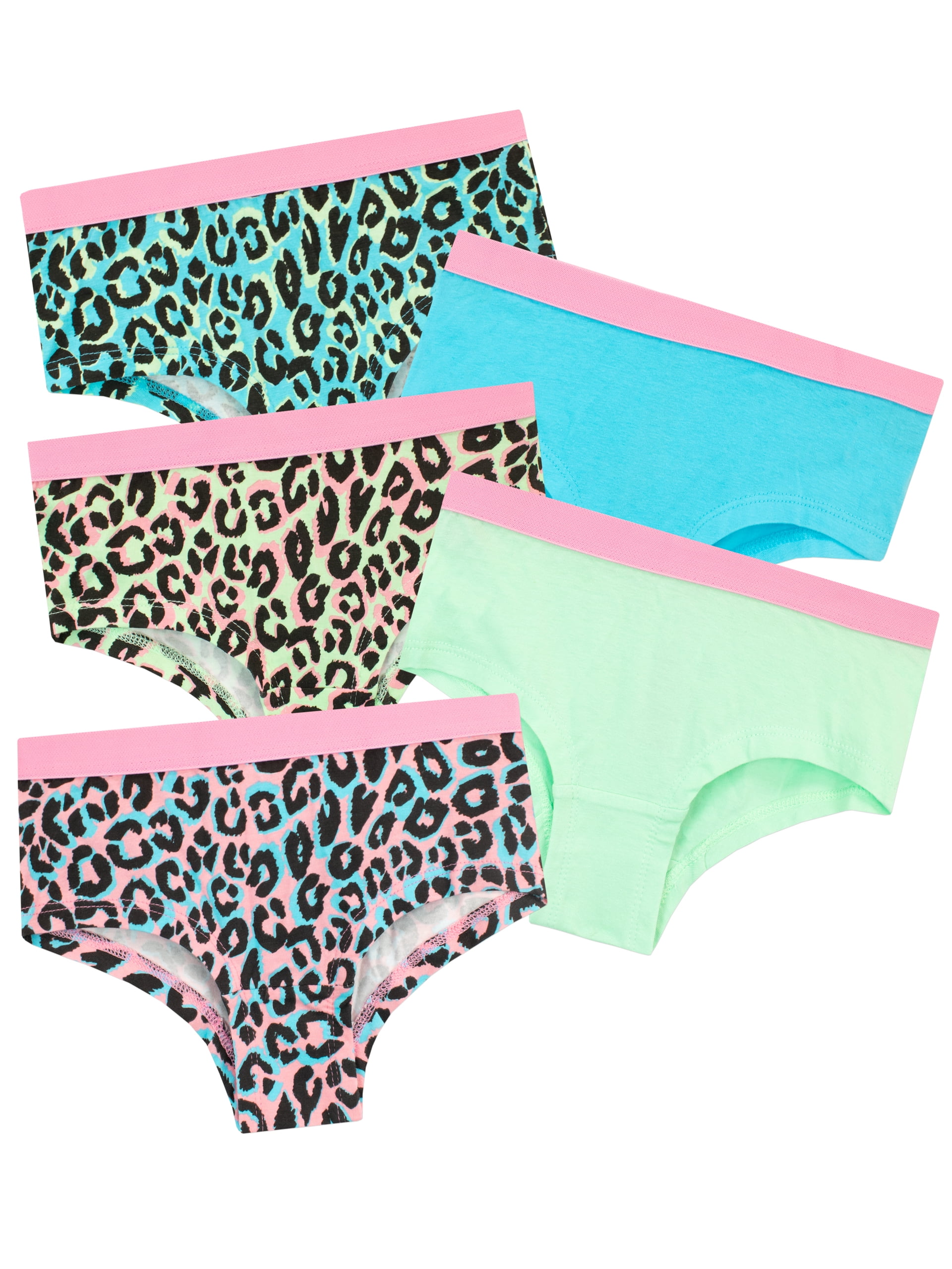 Harry Bear Girls Leopard Print Underwear 5 Pack | Sizes 7-14 - Walmart.com