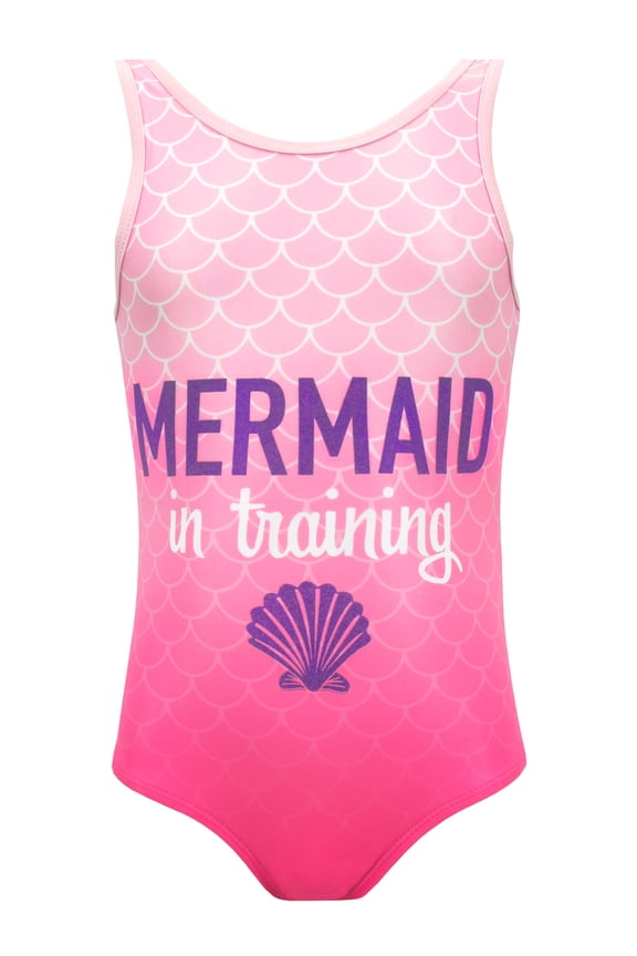 Girls Mermaid in Training Swimsuit Sizes 7-12