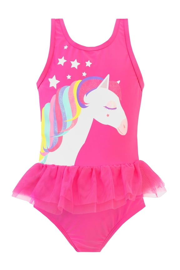 Girls Pony Princess Swimsuit Sizes 2T-8